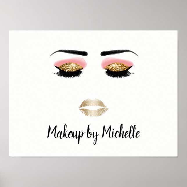 Makeup Artist Beauty Salon Poster (Front)