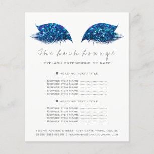 Makeup Artist Beauty Salon White Flyer Blue Navy