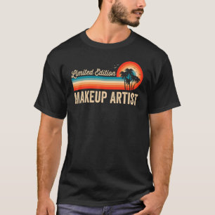 Makeup Artist Birthday Retro Vintage Men Dad T-Shirt