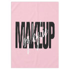 Makeup artist bold signature script pastel pink