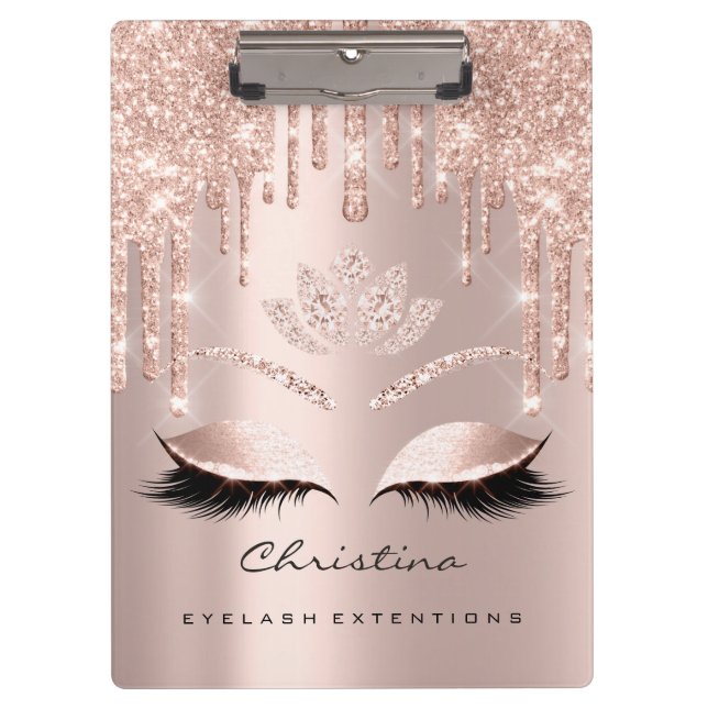 Makeup Artist Browns  Lashes Spark Diamond Lotus Clipboard (Front)