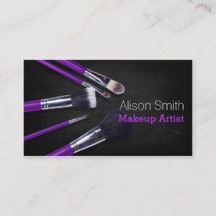 Makeup Artist brushes / Cosmetic Brushes Business Card