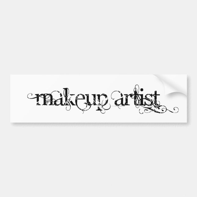 Makeup Artist Bumper Sticker (Front)
