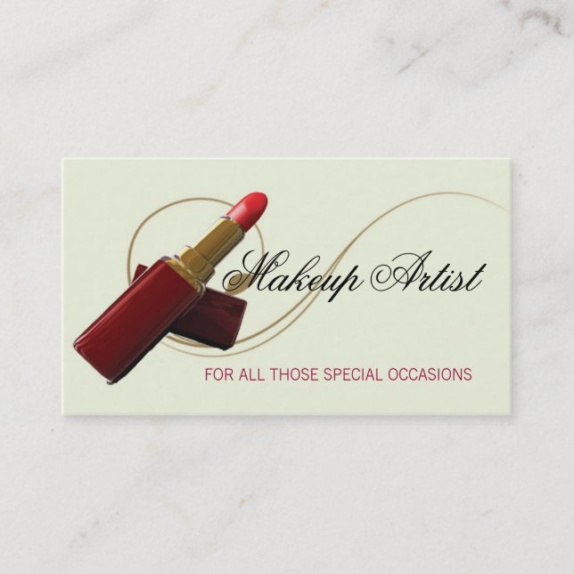Makeup Artist Business Card (Front)