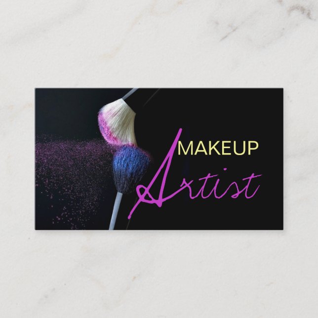 MakeUp Artist Business Card (Front)
