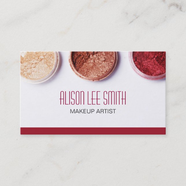 MakeUp artist business card (Front)
