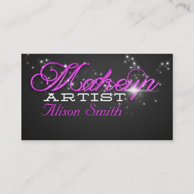 Makeup Artist business card (Front)