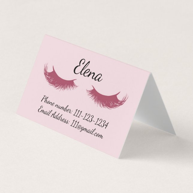 Makeup Artist business card (Front)
