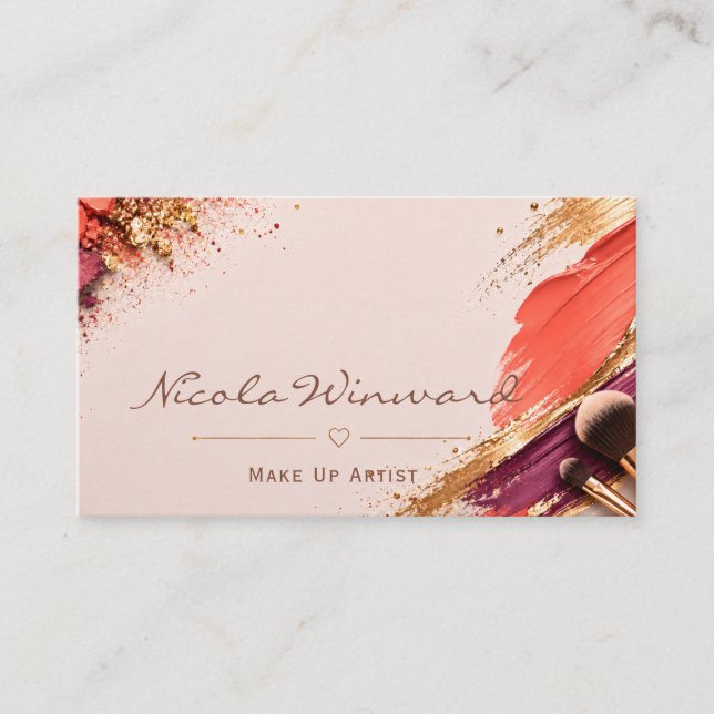 Makeup Artist Business Card (Front)