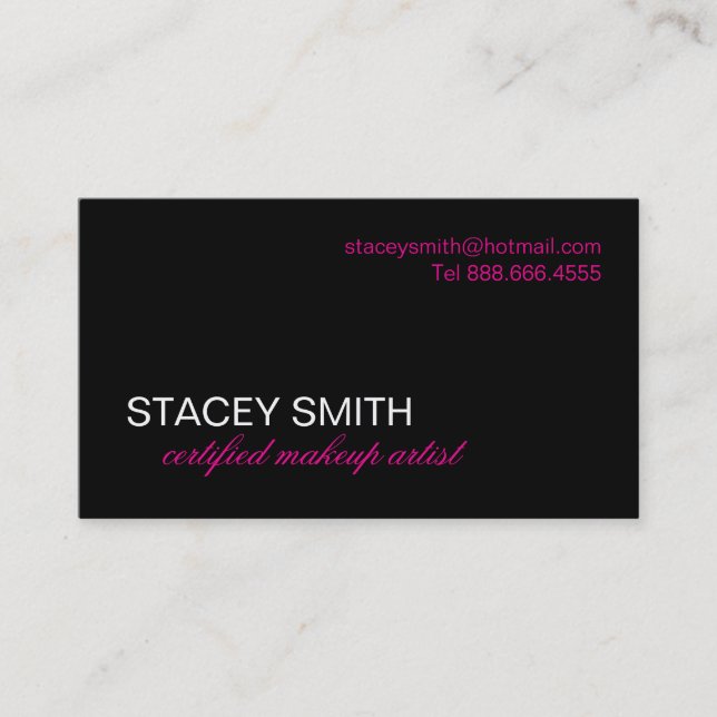 MAKEUP ARTIST BUSINESS CARD (Front)