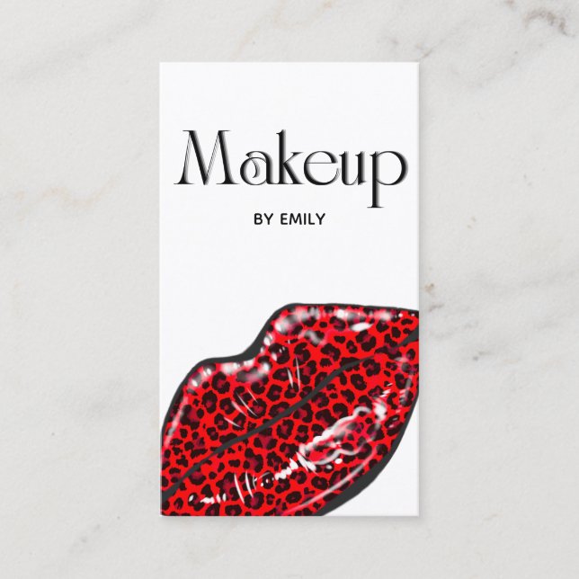 Makeup Artist  Business Card (Front)