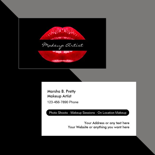 Makeup Artist Business Card (Creator Uploaded)