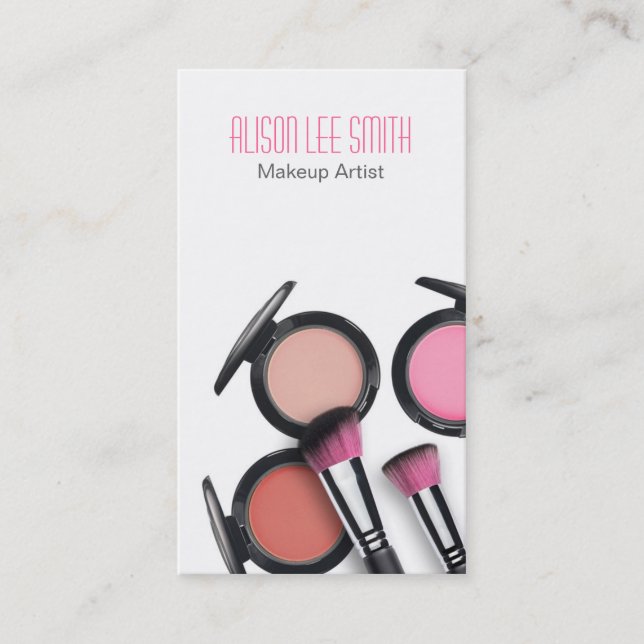 Makeup Artist business card (Front)