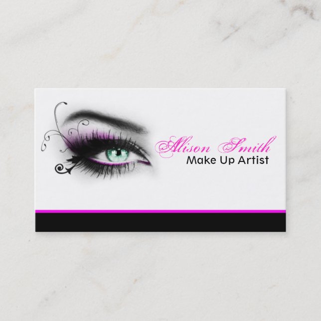 MakeUp artist business card (Front)