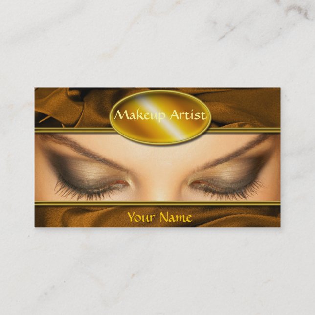 Makeup Artist Business Card Template (Front)
