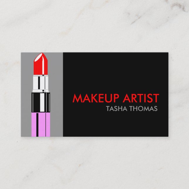 Makeup Artist Business Cards (Front)