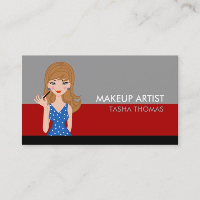 Makeup Artist Business Cards (Front)