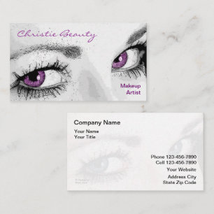 Makeup Artist Business Cards