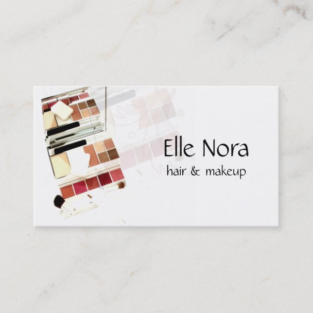 Makeup artist Business Cards (Front)