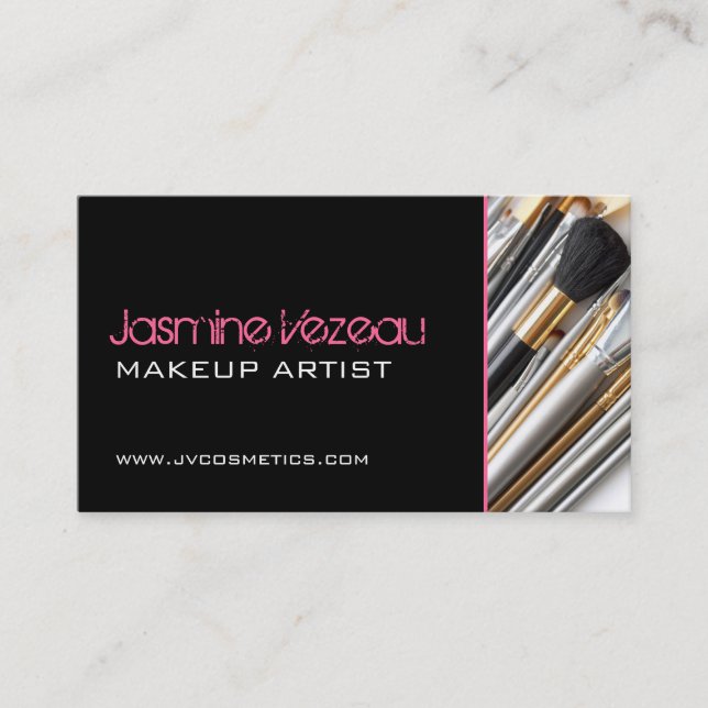 Makeup Artist Business Cards (Front)
