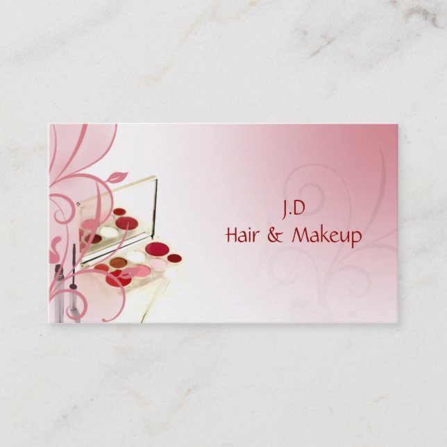 Makeup artist Business Cards (Front)