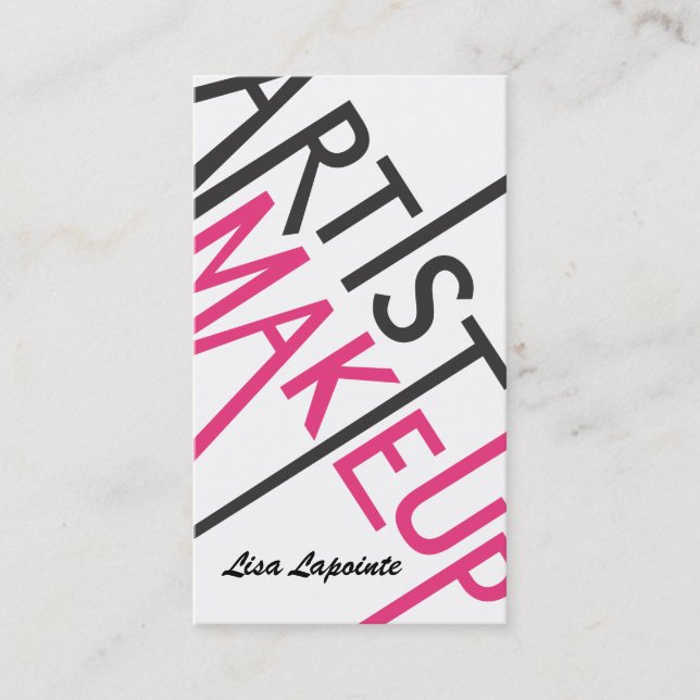 Makeup Artist Business Cards (Front)