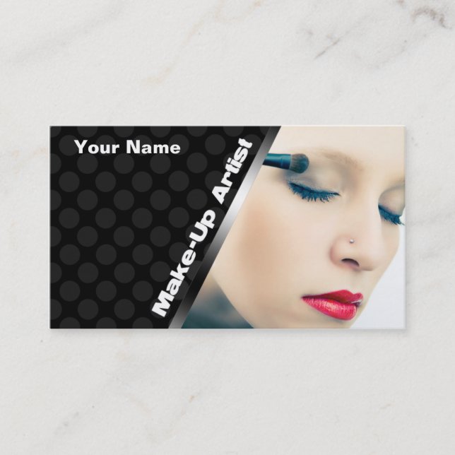 MakeUp Artist Business Cards (Front)