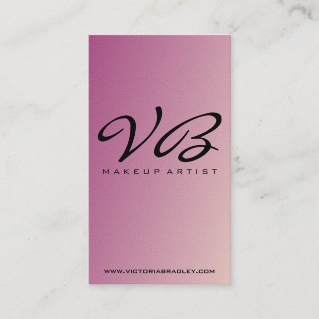 Makeup Artist - Business Cards (Front)