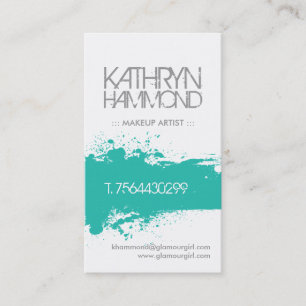 Makeup Artist Business Cards - Custom Colour
