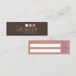 Makeup Artist Business Logo Raffle Ticket