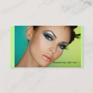 Makeup Artist cosmetics Full Face Business Card