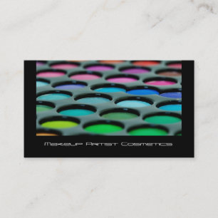 Makeup Artist Cosmetics Palette Business Card