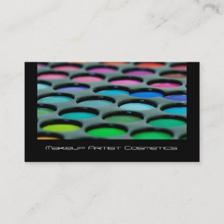 Makeup Artist Cosmetics Palette Business Card