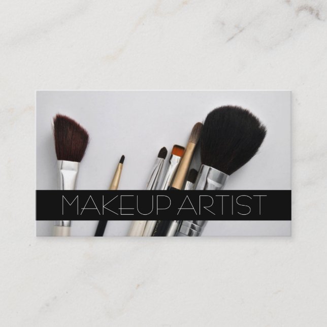 Makeup Artist, Cosmetologist, Beauty, Salon Business Card (Front)