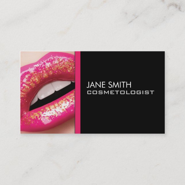 Makeup Artist Cosmetologist Cosmetology Groupon Business Card (Front)