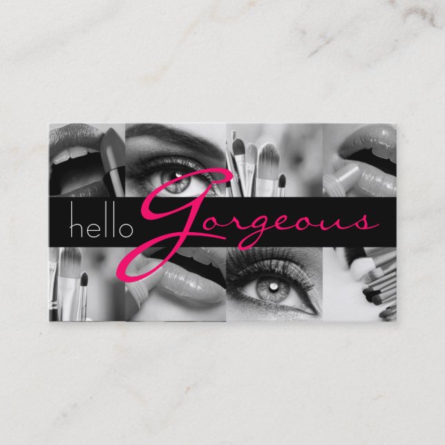 MakeUp Artist Cosmetology Salon Beauty Business Business Card (Front)