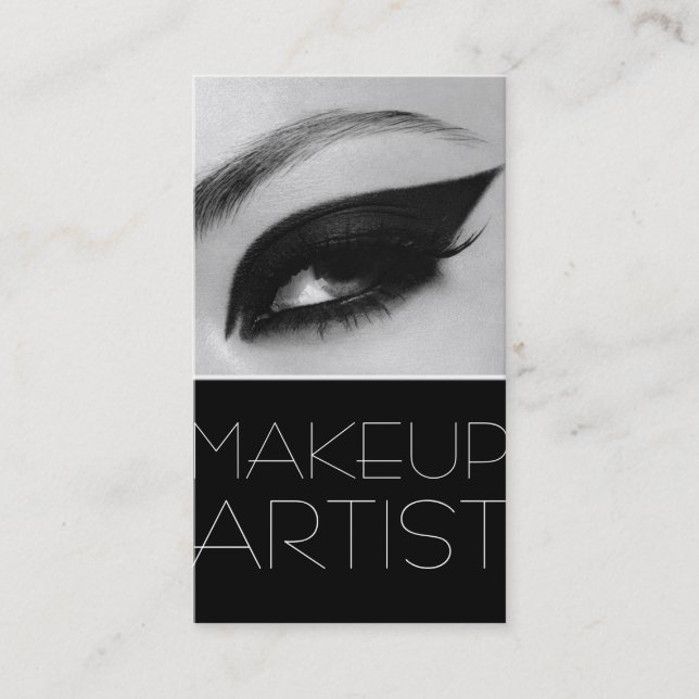 MakeUp Artist Cosmetology Salon Beauty Business Card (Front)