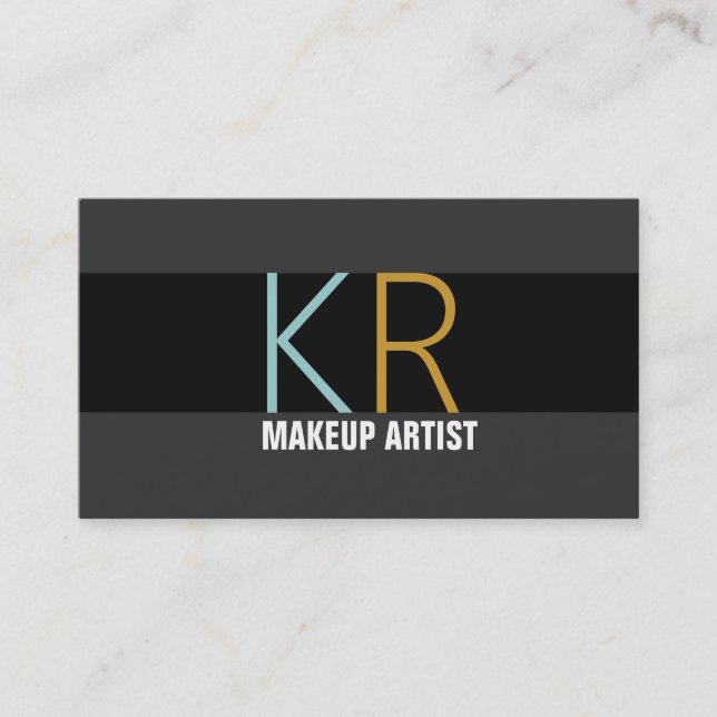 MakeUp Artist Cosmetology Salon Business Card (Front)