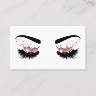 Makeup artist Crown Lashes Beauty Salon Extension Business Card