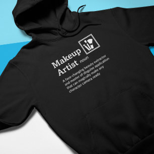 Makeup Artist Definition Dark Mode - Film Crew Hoodie