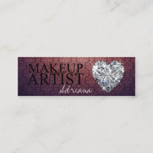 Makeup artist diamond business cards
