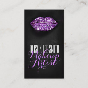 Makeup Artist/Diamonds Sparkle Lips Business Card