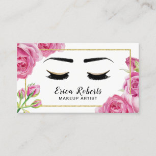 Makeup Artist Elegant Floral Salon Appointment