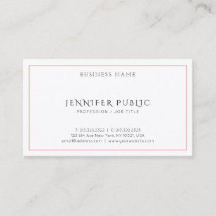 Makeup Artist Elegant Minimalist Modern Salon Business Card
