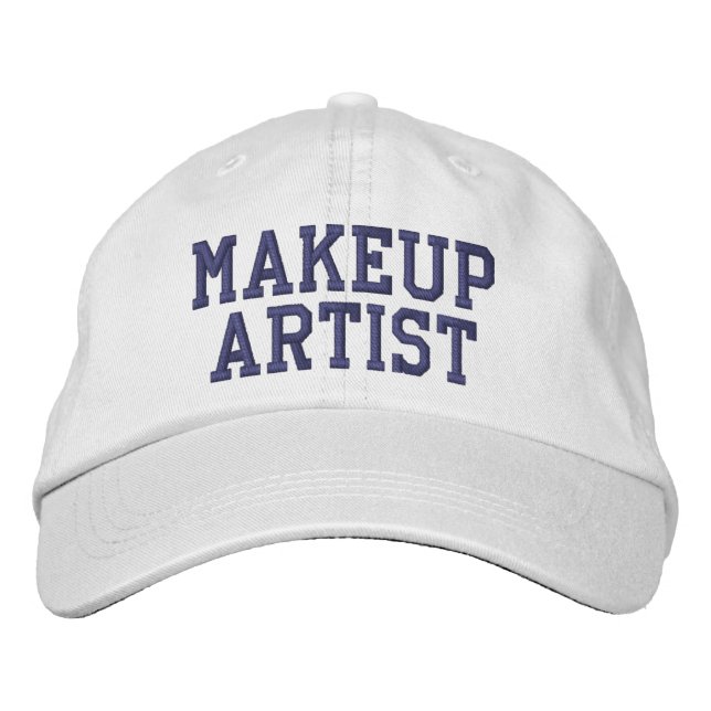 Makeup Artist Embroidered Text Embroidered Hat (Front)