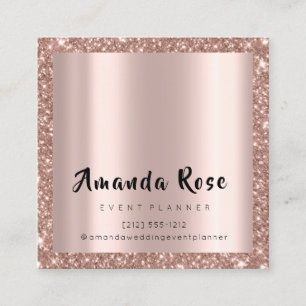 Makeup Artist Event Planner Rose Eyelashes Appointment Card