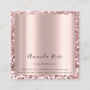 Makeup Artist Event Rose Gold Appointment Card