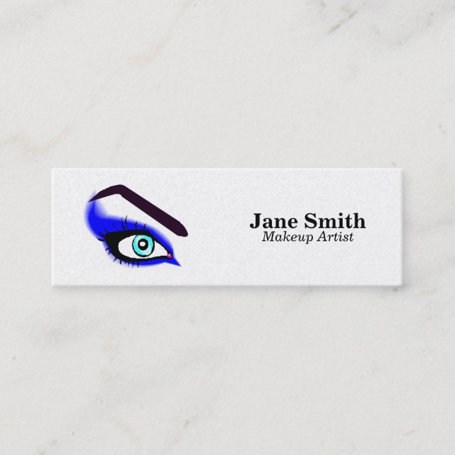 Makeup Artist/Eyebrow Waxing Mini Business Card (Front)