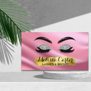 Makeup Artist Eyelash Extensions Lashes Brows Business Card