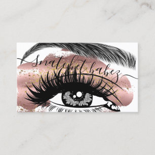 Makeup Artist Eyelash Hair Brows QR Code Paint Business Card